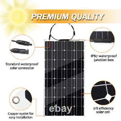 Kit de panneau solaire de 300 watts 12/24 volts avec panneau monocristallin à haute efficacité