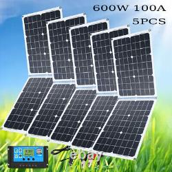 Kit de panneau solaire de 600W 3000W Watts Monocristallin Chargeur de batterie pour caravane RV Bateau