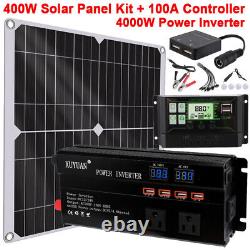 Kit de panneau solaire de 800W avec onduleur de 4000W et contrôleur de charge de batterie de 100A