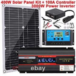 Kit de panneau solaire de 800W avec onduleur de 4000W et contrôleur de charge de batterie de 100A