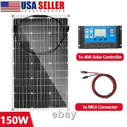 Kit de panneau solaire flexible en silicium monocristallin de 900 watts et chargeur de batterie 12V