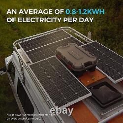 Kit de panneau solaire mono 200 Watt 12V pour camping-car, bateau, maison hors réseau avec charge de batterie
