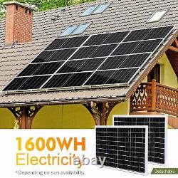 Kit de panneau solaire mono 200 Watts 12 Volts/24 Volts avec haute efficacité pour camping-car et maison