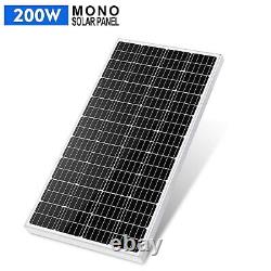 Kit de panneau solaire monocristallin de 100W 120W 200W 240W 400W 12V pour maison RV