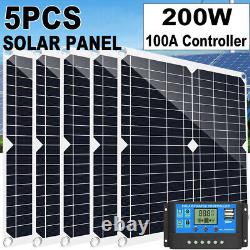 Kit de panneaux solaires 3200 Watts avec chargeur de batterie 100A 12V et contrôleur pour caravane bateau
