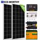 Kit De Panneaux Solaires Eco-worthy 200w 400w 800w Watt 12v Avec Batterie Lifepo4 Pour La Maison Hors Réseau.