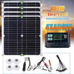 Kit de panneaux solaires de 1800 Watts avec chargeur de batterie de 100A à 12V et contrôleur pour caravane et bateau.