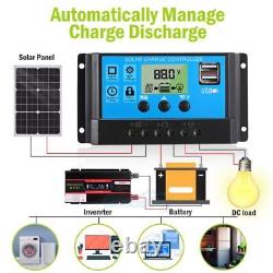 Kit de panneaux solaires de 2400 watts avec chargeur de batterie 12V et contrôleur 100A pour caravane, bateau et camping-car