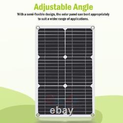 Kit de panneaux solaires de 2400 watts, chargeur de batterie 12V, contrôleur de 100A pour camping-car, maison hors réseau.