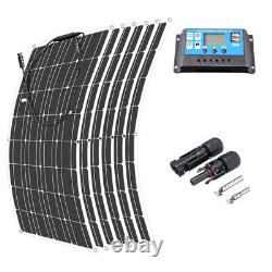 Kit de panneaux solaires de 300 watts avec chargeur de batterie 100A 18V et contrôleur pour caravane et bateau.