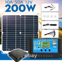 Kit de panneaux solaires de 3600 Watts avec chargeur de batterie 100A 12V et contrôleur pour caravane et bateau.