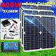 Kit De Panneaux Solaires De 400w Watts Avec Chargeur De Batterie 100a 12v Et Contrôleur Pour Caravane Et Bateau