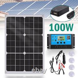 Kit de panneaux solaires de 500 Watts 1000W avec chargeur de batterie 12V et contrôleur pour caravane bateau