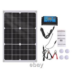 Kit de panneaux solaires de 500 Watts 1000W avec chargeur de batterie 12V et contrôleur pour caravane bateau