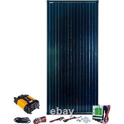Kit solaire monocrystallin Nature Power 180 Watts, modèle n° 50183