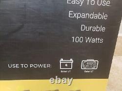 Lion Energy Solar Panel 100 Watt Pliable Portable 12 Volt Nouveau