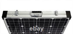 Mighty Max 100 Watt 12v Monocristalline Foldable Solar Suitcase + Contrôleur 10a