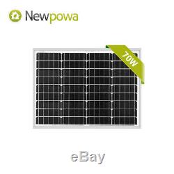 Newpowa 70 Watt Mono Système Solaire Panneau De Charge De La Batterie Solaire De Kit Marine Rv