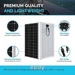 Nouveau 400 Watts 12 Volts Monocrystallin Solar Rv Kit Off-grid Avec Adve