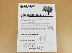 Nouvelle Commande Ghost 30 Watt Solar Panel Kit Ax30
