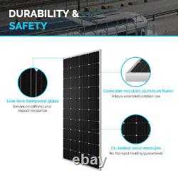 Open Box Renogy 200w Watt 12v Volt Monocrystalline Solar Panel Haute Efficacité