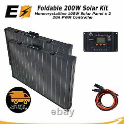 Panel Solaire Pliable Monocristallin 200 Watt Expertbatterie, Panneau De Valise