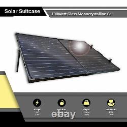 Panel Solaire Pliable Monocristallin 200 Watt Expertbatterie, Panneau De Valise