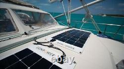 Panneau Solaire Flexible Sunpower 100 Watt. Haute Efficacité Pour Marine, Rv, Camping