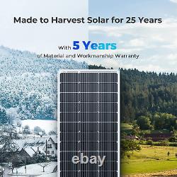 Panneau solaire 100 Watt 12 Volt, module PV monocristallin haute efficacité