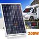 Panneau Solaire 200w 400w Watt Mono 12v Chargement Batterie Hors Réseau Pour Camping-car, Maison, Bateau