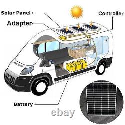 Panneau solaire 200W Monocristallin Module PV Hors Réseau 12V Chargeur pour Bateau Camping-car Maison