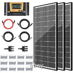 Panneau solaire JJN 9BB 12V 300w Kit de panneaux solaires Monocristallins Haute Efficacité