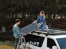 Panneau solaire Renogy 12V 100W Monocristallin PV Chargeur d'énergie pour camping-car et toit de maison.