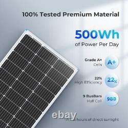 Panneau solaire Renogy 2 pièces 100 200 Watt 12 Volt Haute Efficacité Monocristallin PV