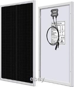 Panneau solaire WEIZE 12V 200Watt haute efficacité module PV monocristallin pour la maison