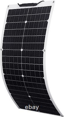 Panneau solaire flexible de 12 volts et 50 watts, chargeur portable monocristallin de puissance 12.
