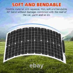 Panneau solaire flexible mono 1000W 18V pour camping sur le toit d'une maison mobile, alimentation hors réseau