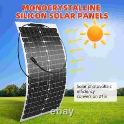 Panneau solaire flexible monocristallin de 1000 W pour chargeur de batterie 12V à domicile, bateau, camping-car hors réseau