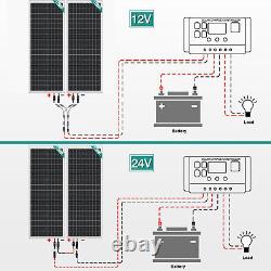 Panneau solaire mono 12V haute efficacité de camping RV hors réseau de 200Watt 200W 100W