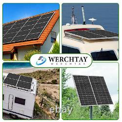 Panneau solaire mono 200Watt 12V pour charger la batterie RV Home Off-Grid Boat Power Carava