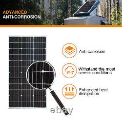 Panneau solaire mono 400W Watt 12V Charge Power pour camping à domicile RV Bateau Marine Hors-réseau