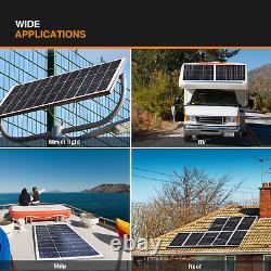 Panneau solaire mono 400W Watt 12V Charge Power pour camping à domicile RV Bateau Marine Hors-réseau