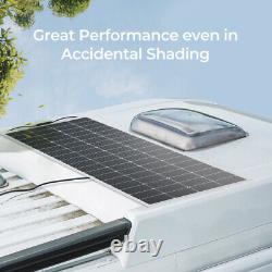 Panneau solaire mono flexible Renogy 200W 12V pour camping-car RV sur le toit hors réseau léger et mince