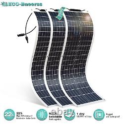 Panneau solaire mono flexible de 100W 200W 1000W Watt 12V Volt pour voiture, bateau, camping-car et maison