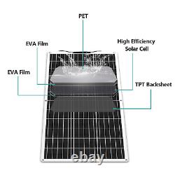 Panneau solaire mono flexible de 300W Watt 12V Volt portable pour voiture, bateau, camping et maison