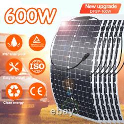 Panneau solaire mono flexible de 600W 18V pour la maison, le camping en VR et la puissance hors réseau