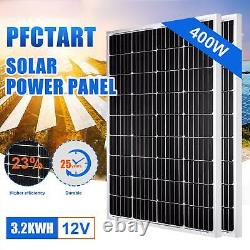 Panneau solaire mono haute efficacité 400W 12V, 400 Watts de puissance PV pour maison, camping-car