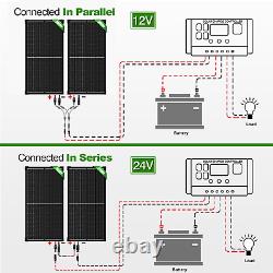 Panneau solaire monochristallin de 300W-1800W 12V pour camping-car, maison hors réseau