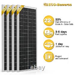 Panneau solaire monocristallin 100W 200W 400W 1000W 500W 12V PV pour maison ou camping-car