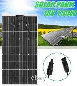 Panneau solaire monocristallin 150W 18V pour camping-car, maison hors réseau